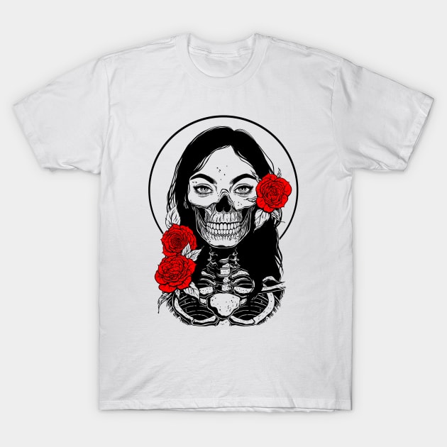 Dead Girl. Death T-Shirt by OccultOmaStore